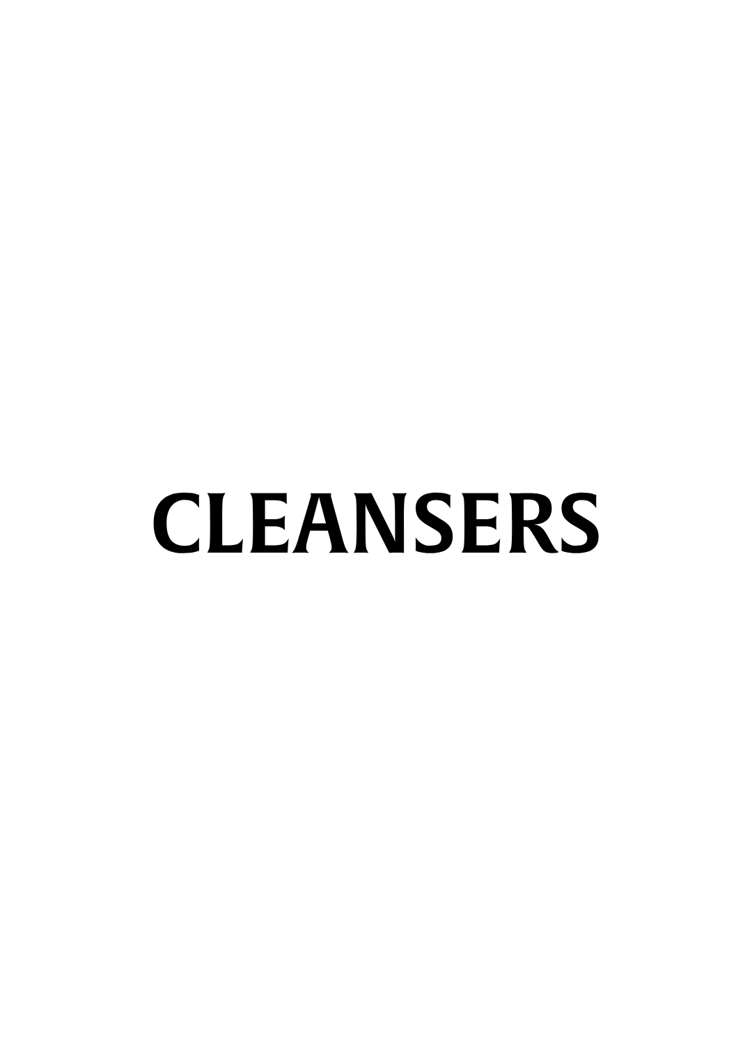 CLEANSERS
